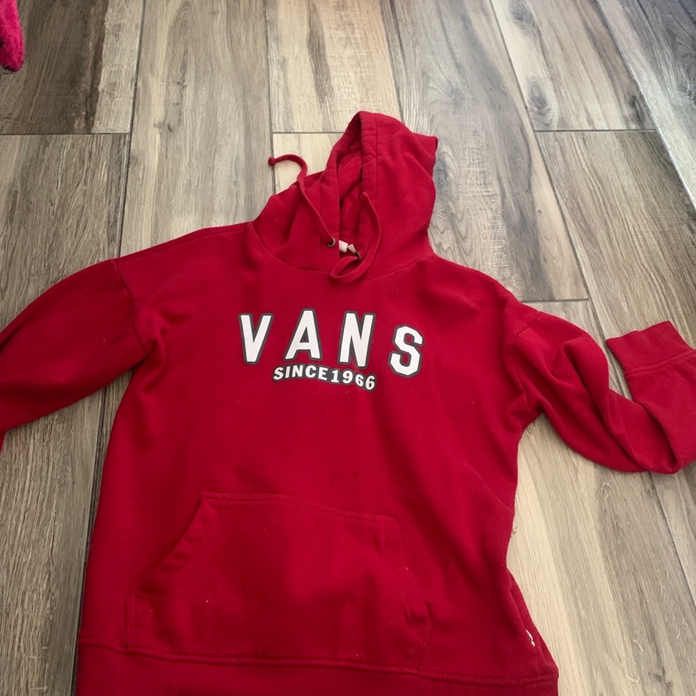Red vans hoodie